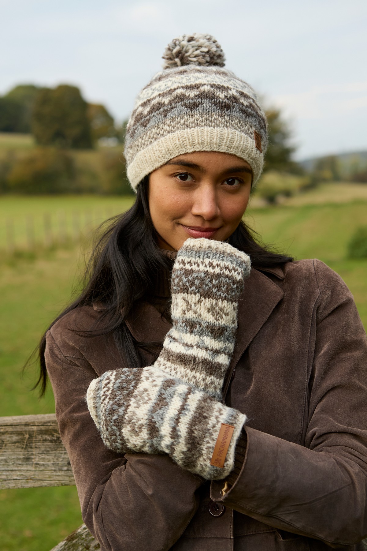 Classic Fairisle Headband Natural Women display picture 1